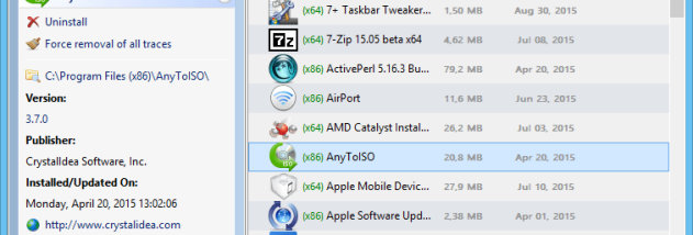 Uninstall Tool screenshot