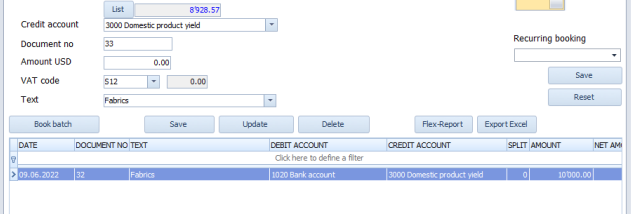 Universal Accounting screenshot