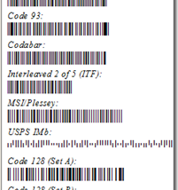 Universal 1D Barcode Font Package screenshot
