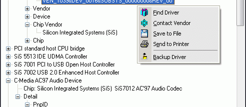 Unknown Device Identifier screenshot