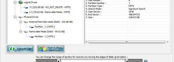 USB File Recovery Software screenshot