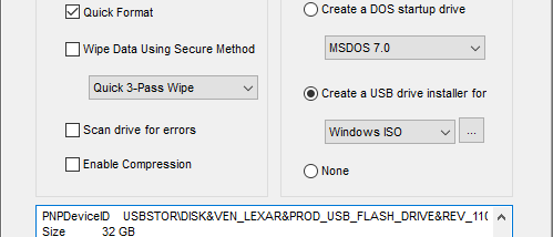 USB Flash Drive Format Tool screenshot