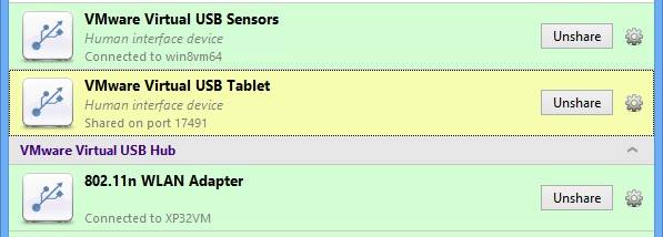 USB over Network Connector screenshot