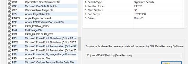 USB Thumb Drive Data Recovery screenshot
