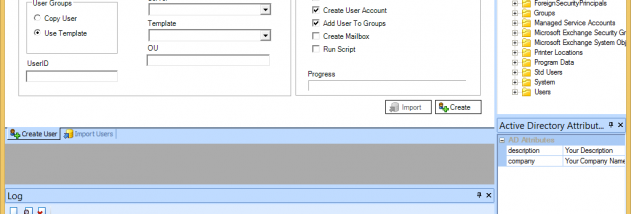 User Account Manager screenshot