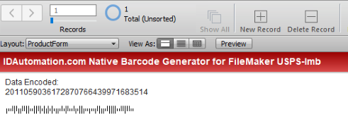 Filemaker USPS Generator screenshot