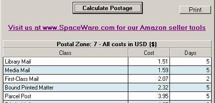 USPS Postage Rates and Tracking screenshot
