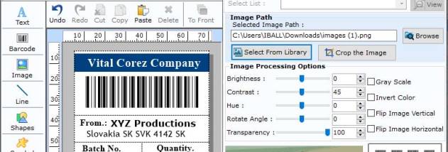 USPS Tray Label Barcode Application screenshot