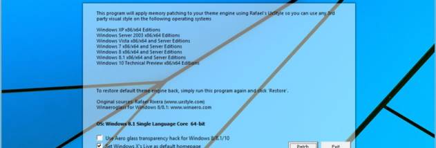 Uxtheme Multi-patcher screenshot