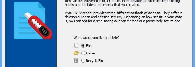 VAIS File Shredder screenshot