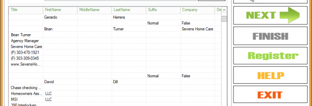 Vartika Excel to vCard Converter screenshot
