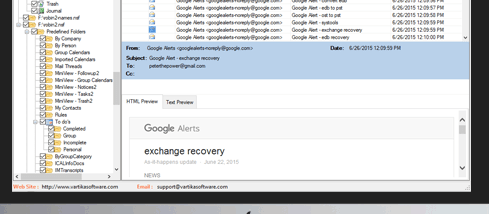 Vartika NSF to PST Converter screenshot