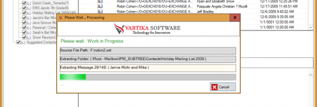 Vartika OST Contact Converter screenshot