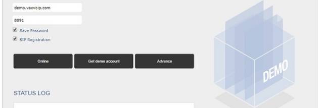 VaxVoIP WebPhone SDK screenshot