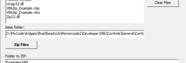 VB6Zip screenshot