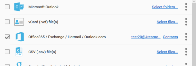 vCard Wizard screenshot