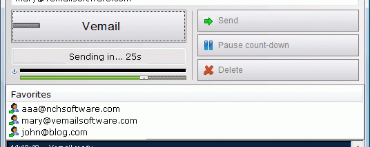 Vemail Voice Email Software for Windows screenshot