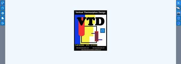 Vertical Thermosiphon Design screenshot