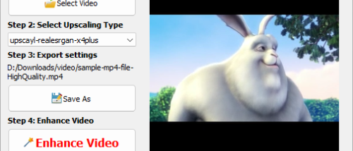 VeryUtils AI Video Enhancer screenshot