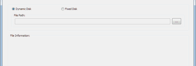 VHD Recovery tool screenshot