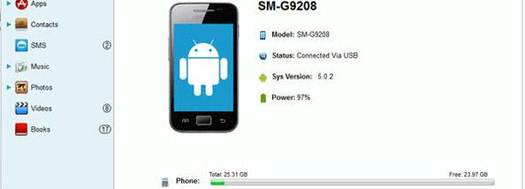 Vibosoft Android Mobile Manager screenshot
