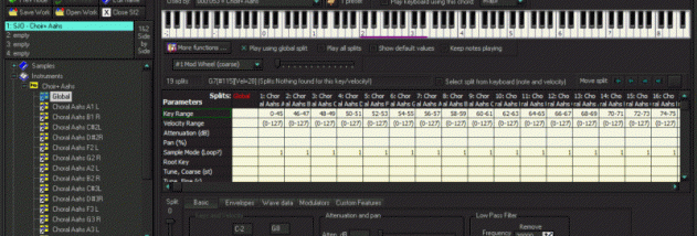 Viena SoundFont Editor screenshot