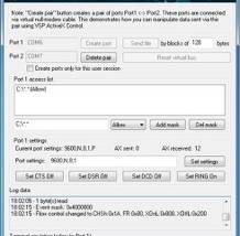 Virtual Serial Port ActiveX screenshot
