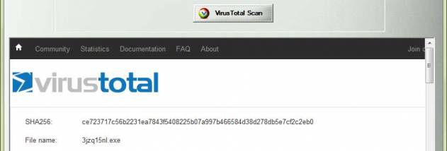 VirusTotal Scanner screenshot