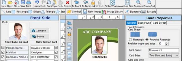 Visitor Gate Pass Maker Software screenshot