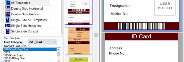 Visitor ID Card Maker Software screenshot