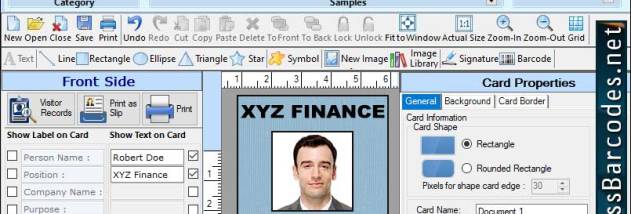 Visitors ID Card Maker Utility screenshot