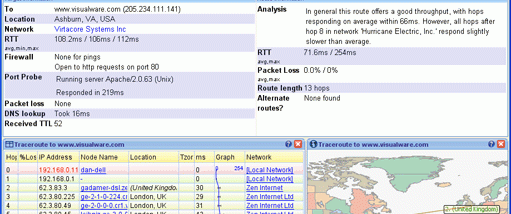 VisualRoute 2010 screenshot