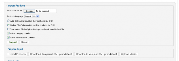 VM Products CSV ULTIMATE screenshot