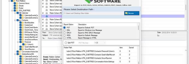 vMail EML File Converter screenshot