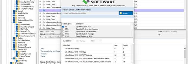 vMail MSG File Converter screenshot