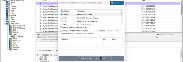 vMail NSF to MBOX Converter screenshot