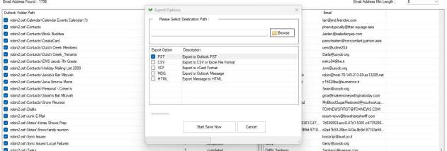 vMail Outlook Email Extractor screenshot
