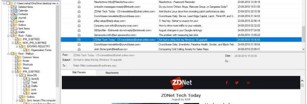 vMail PST to MBOX Converter screenshot