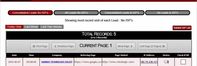 Voicelogic.com LeadLocater screenshot