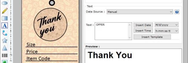 Voucher Label Creator Program screenshot