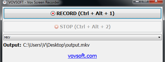 Vov Screen Recorder screenshot