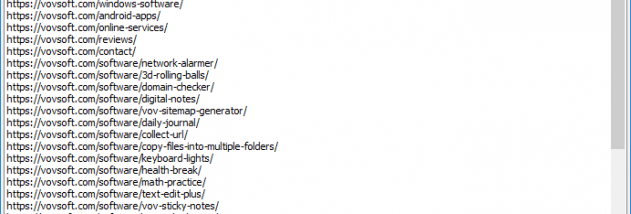 Vov Sitemap Generator screenshot