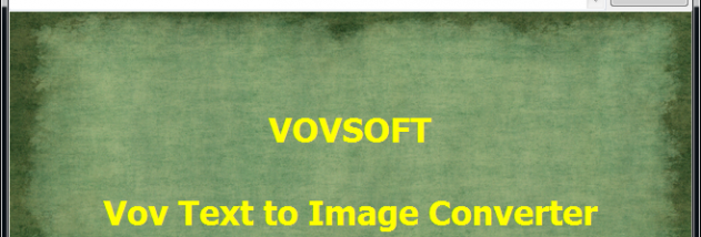 Vov Text to Image Converter screenshot