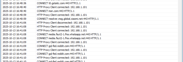 Vovsoft Proxy Server screenshot