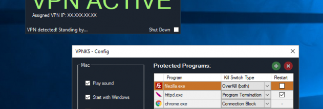 VPNKS VPN Kill Switch screenshot