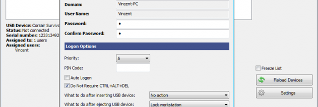 VSUsbLogon screenshot