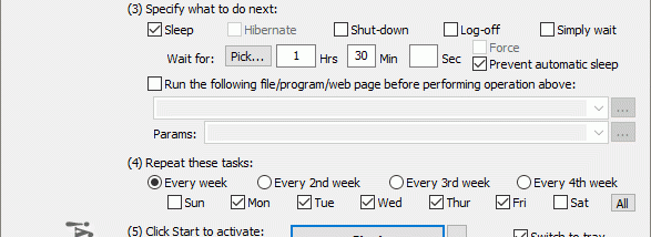 WakeupOnStandBy screenshot