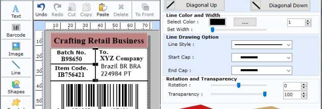 Warehouse Industry Barcode Generator screenshot