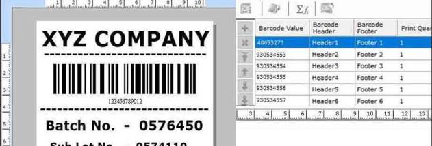 Warehouse Industry Barcode Software screenshot
