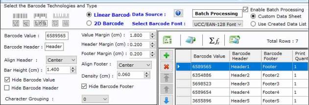Warehouse Stock Barcode Label Maker screenshot